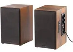 Aktives Stereo-Regallautsprecher-Set im Holz-Geh&auml;use mit Bluetooth