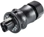 RST20i3-Steckverbinder, gerade, schwarz