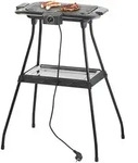 Elektrischer 2in1-Stand- und Tischgrill mit Ablage-Tablett, 2.000 Watt