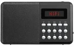 FM-Taschenradio, Bluetooth, MP3-Player, Display, USB, microSD & Akku