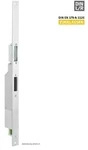 Effeff MEDIATOR Lineart&uuml;r&ouml;ffner 65 mit Renovierungsflachschlie&szlig;blech 407,75x24x3