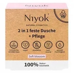 Niyok 2 in 1 feste Dusche + Pflege - Soft blossom 80 g