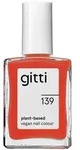 gitti no. 139 Nail Polish Fiery Orange Red 15 ml