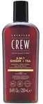 American Crew 3In1 Ginger & Tea Shampoo, Conditioner & Body Wash 250 ml