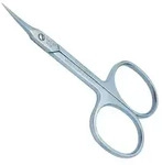 Canal Hautschere gebogen rostfrei, 9 cm