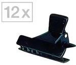Efalock Abteilklammern Schwarz, Pro Packung 12 St&uuml;ck
