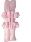 PARSA Beauty Lockentool mit Srunchies und Haarclips Pink