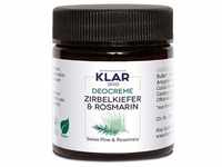 KLAR Deocreme Zirbelkiefer & Rosmarin 30 ml