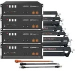 4x Pylontech US5000 LiFePO4 48V + Brackets + Anschlusskabel 19,2kWh...
