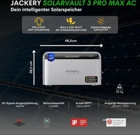 Jackery SolarVault 3 Pro Max AC Balkonspeicher | 2,5 kWh