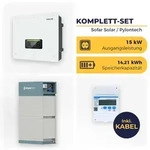 PV-Speichersystem: SOFAR SOLAR HYD Hybrid-Wechselrichter mit 4x Pylontech Force-H2 