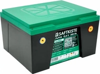 Saftkiste 300 LiFePO4-Batterie mit Bluetooth und DualBMS, 300Ah, 12,8V Batteriepole