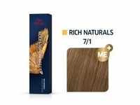 Wella Professionals Koleston Perfect Me+ Rich Naturals 7/1 mittelblond asch 60ml