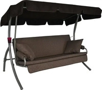ANGERER Hollywoodschaukel "LIVING", 3-Sitzer (Taupe) grau