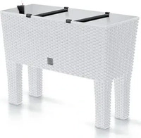 PROSPERPLAST Blumenkasten mit Bew&auml;sserungseinsatz in Rattan-Optik "Rato Case...