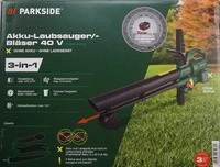 PARKSIDE 40 V Akku-Laubsauger/-bl&auml;ser "PALSB A1" ohne Akkus - ohne Ladeger&auml;t