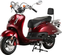 ALPHA MOTORS Motorroller Retro Firenze Limited 125 ccm EURO 5 (Weinrot, 85 km/h) rot