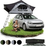 JUSKYS Autodachzelt Lago 120 x 210 cm (Schwarz / Grau)