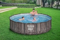 BESTWAY Steel Pro MAX Frame Pool Komplett-Set mit Filterpumpe &Oslash; 457 x 122 cm