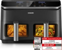 COSORI Hei&szlig;luftfritteuse Dual Basket "CAF-R901-AEUR", 8,5 Liter schwarz