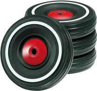 BIG Bobby Car Fl&uuml;sterr&auml;der "Whisper Wheels", rot/schwarz