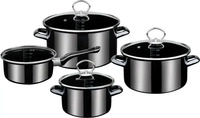 GSW Kochtopf-Set 7tlg. Profi (Black-Star) schwarz