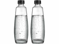 SodaStream Ersatzflaschen 2er-Set, 1 l, für DUO Sprudler, Glas
