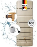 4RAIN SLIM Wandtank 650 L (Sandbeige)