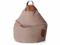SITTING POINT Sitzsack Beanbag Jamie (XL (220 l), sand) XL (220 l)