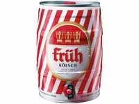 Früh Kölsch 5 Liter Bierfass mit Zapfhahn, Pfandfrei 4,8% Vol