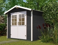 WEKA Gartenhaus "218" (4, anthrazit) grau