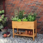 PROMADINO Hochbeet auf Beinen (honigbraun) braun