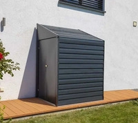 SPACEMAKER USA Metallger&auml;tehaus f&uuml;r Hauswand (124x203x208cm) grau