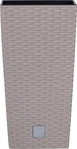 PROSPERPLAST Blumentopf mit Einsatz "Rato Square" (Mocca, B 29 x H 55 x T 29 cm)