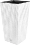 PROSPERPLAST Blumentopf mit Einsatz "Rato Square" (Wei&szlig;, B 29 x H 55 x T 29 cm)