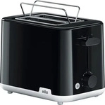 BRAUN Toaster Breakfast 1 2 Schlitztoaster, 900W (Schwarz)