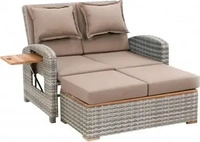 GREEMOTION Multifunktionssofa "Bahia" (Taupe) grau