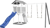 AXI Spielturm "Beach Tower", mit Doppelschaukel (Grau ,Wei&szlig;)