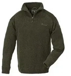 Pinewood Hurricane Sweater Herren (D.Green Melange), Dunkelgr&uuml;n, M