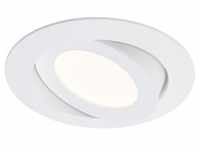 LED Einbauleuchte, Ø 10,6 cm, 6 W, Weiß