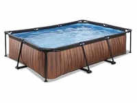 EXIT Swimming Pool rechteckig 300 x 200 x 65 cm braun