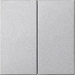 Gira System 3000 Bedienaufsatz 2fach (alu)