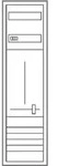 Hager Komplettschrank ZB313M1N, 1 Z&auml;hlerfeld