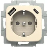 Busch-Jaeger SCHUKO&reg; Steckdosen-Einsatz mitUSB A/C (wei&szlig;)
