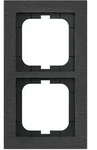 Busch-Axcent Pur Abdeckrahmen 2-fach, schiefergrau