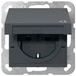 Gira SCHUKO-Steckdose 16 A 250 V~ mit Klappdeckel und Shutter (anthrazit)