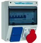 Walther Steckdosen-Kombination, 1x CEE 16A, 2x Schuko