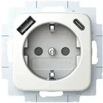 Busch-Jaeger SCHUKO&reg;Steckdosen-Einsatz, USB-A+C (alpinwei&szlig;)