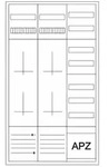 Eaton Z&auml;hler-Komplettschrank ZSD-4ZV-1400/APZ, 4 Z&auml;hlerpl&auml;tze 3-Punkt, 1x