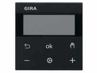 Gira System 3000 Raumtemperaturregler Display (schwarz matt)